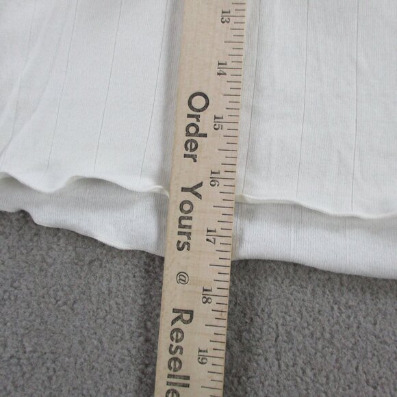 SKIMS Drop Needle Baby Tee Womens XS Marble T Shirt Pointelle Short Sleeve NEW - Picture 6 of 7